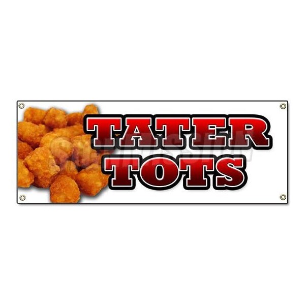 TATER TOTS BANNER SIGN tots french fries potato taters appetizer dinner homemade